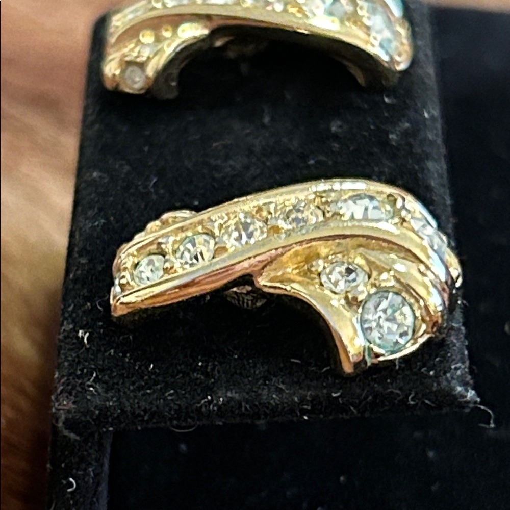 Swarovski Gold and Crystal Earrings